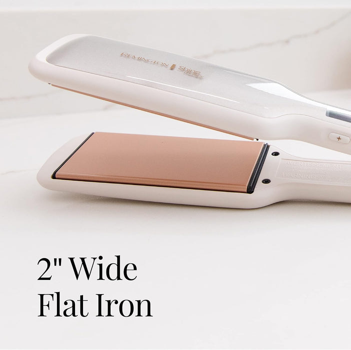 HAIR STRAIGHTENER REMINGTON SHINE THERAPY 2-INCH FLAT IRON 1  |  GRADO A