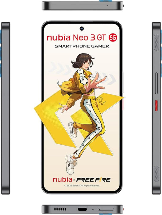 Nubia Smartphone Neo 3 Gt 5g 256gb 8gb 120hz Oled 6000mah Gris GRADO A