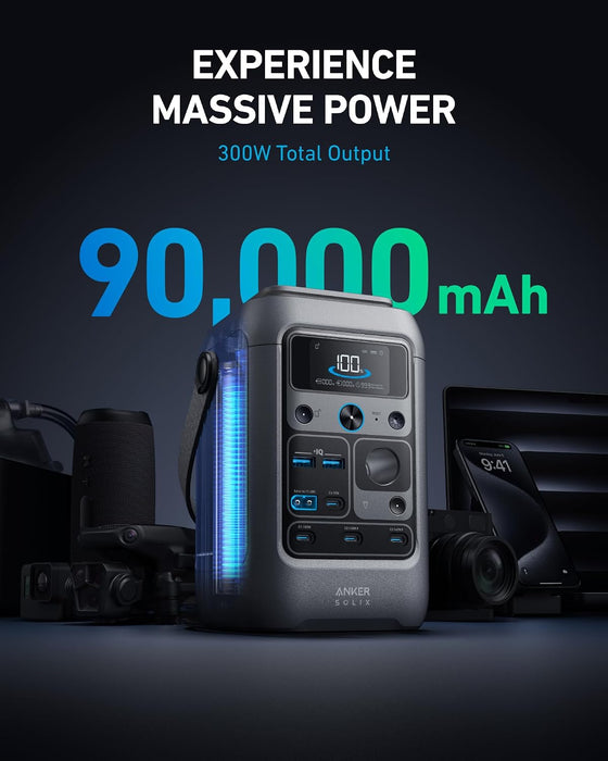 PORTABLE POWER STATION ANKER SOLIX C300 288WH (90,000MAH) GRADO A