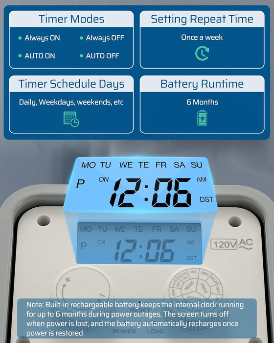 OUTDOOR DIGITAL POOL TIMER GRADO A