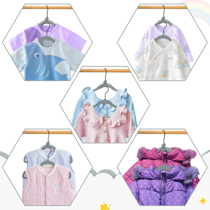GANCHOS DE TERCIOPELO ROPA NIÑOS BEBES ANTIDEZLIZANTE 20 PCS