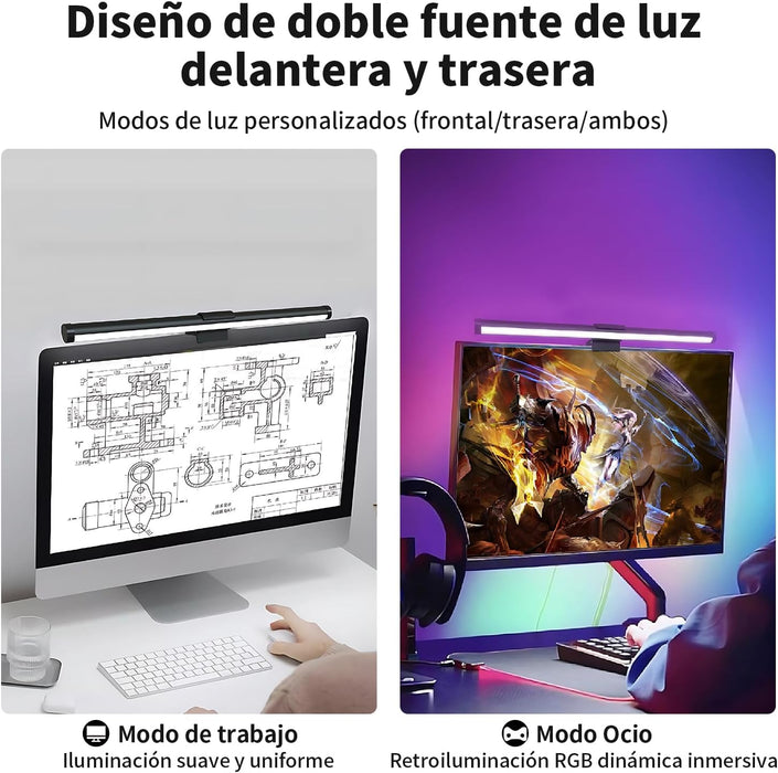 Lampara Monitor Rgb Usb Luz Led 45cm Para Pantalla Monitor Laptop Computador Pantallas Lamparas Accesorios Para Laptop