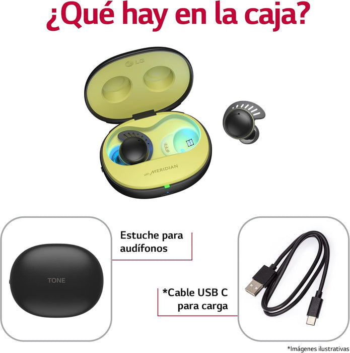 LG Tone Free Fit Tf7q AudÃ­fonos InalÃ¡mbricos Deportivo Negro GRADO A