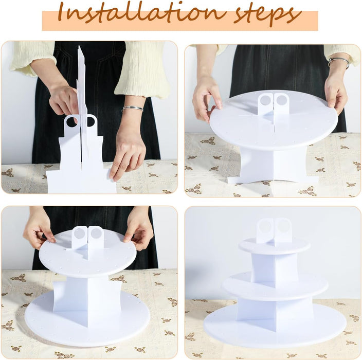 Juego De 9 Pizas De Soporte Para Cupcakes, Mesa De Postro 9