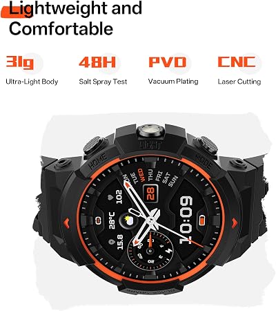 Black Shark GS3 - Reloj inteligente deportivo, visualización AMOLED de 1.4 pulgadas, llamada Bluetooth ENC, duración de la batería de 18 días, resistencia al agua de 50 m, GPS, rastreador de fitness |  GRADO B