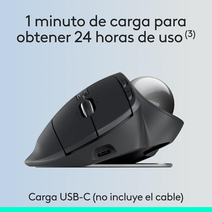 MOUSE LOGITECH MX ERGO S TRACKBALL GRAPHITE GRADO A