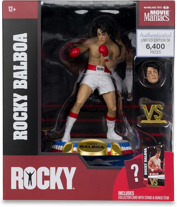 FIGURA POSADA MOVIE MANIACS ROCKY 1976 6" - R GRADO B