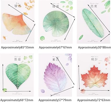 Bloc De Notas Sticky Notes Con Forma De Hoja Simulada GRADO A