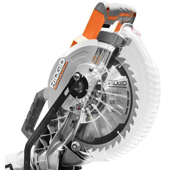 SIERRA INGLETEADORA RIDGID 10 , 15 AMP, CON LED DE CORTE GRADO B