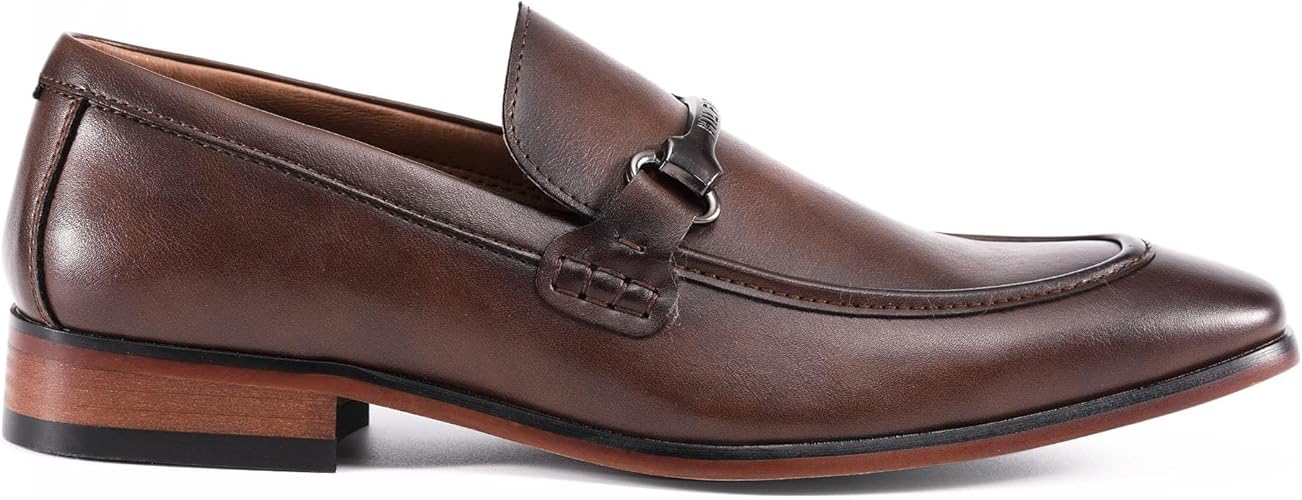 TOMMY HILFIGER SENNER - MOCASINES PARA HOMBRE, MARRÓN OSCURO, 27.5 CM GRADO B