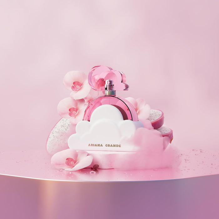 ARIANA GRANDE CLOUD PINK EAU DE PARFUM – LONG LASTING FRAGRANCE WITH DRAGON FRUIT, VANILLA ORCHID, AND AMBER WOODS – GOURMAND MUSK WOMEN’S PERFUME – 3.4 FL OZ GRADO B