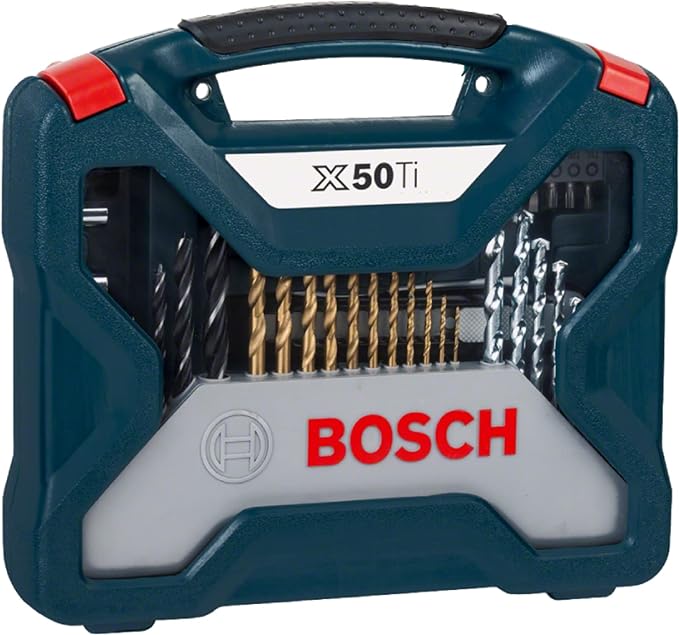 Set Puntas Y Brocas En Titanio Bosch X-line 50 Und. GRADO A