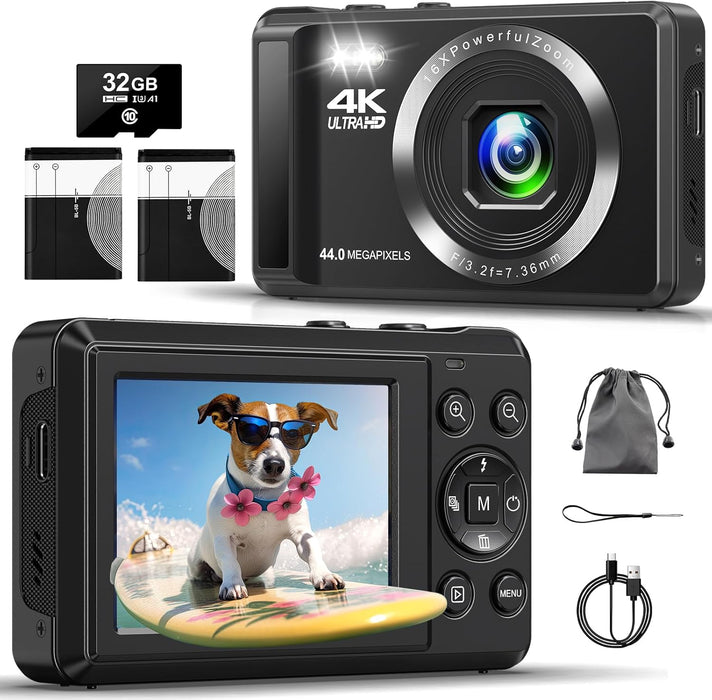 Camara digital 4k Uhd 44mp Vlogging camara autoenfoque GRADO B