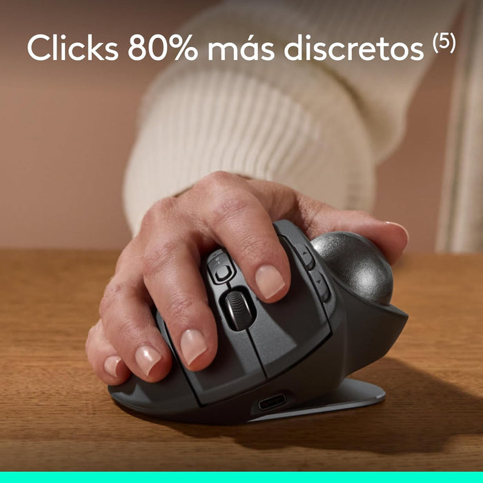 MOUSE LOGITECH MX ERGO S TRACKBALL GRAPHITE GRADO A