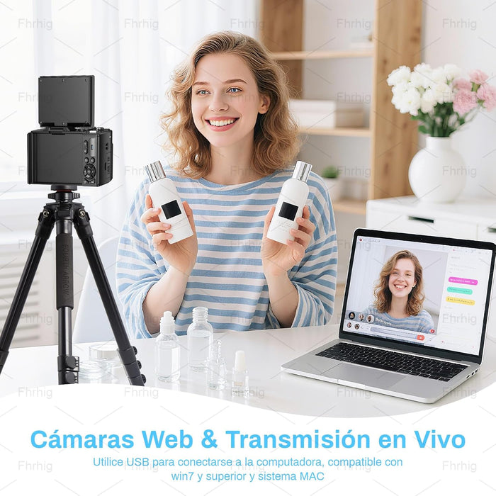 Cámara Digital 5K Ultra HD 75MP | El Kit Definitivo para Vlogging y Fotografía GRADO A.