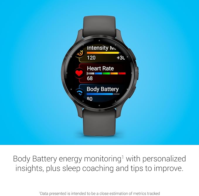 SMARTWATCH GARMIN VENU 3S 010 02785 02 DISPLAY DE 1 2 CON CORREA COLOR NEGRO GRADO A
