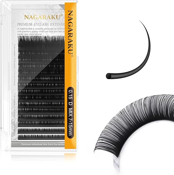 BLISTER PESTAÑAS NAGARAKU PARA APLICACIÓN MINK 1X1 1PZ GRADO A