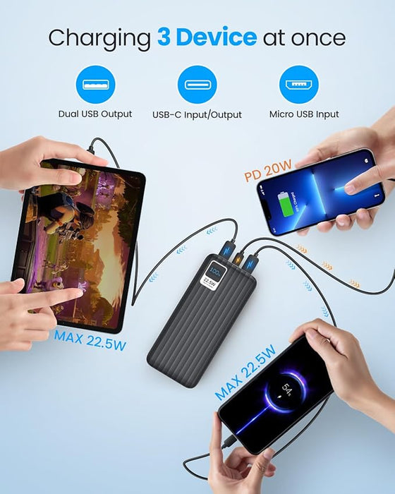 POWER BANK CARGADOR PORTATIL CELULAR 50000MAH CARGA RAPIDA GRADO B