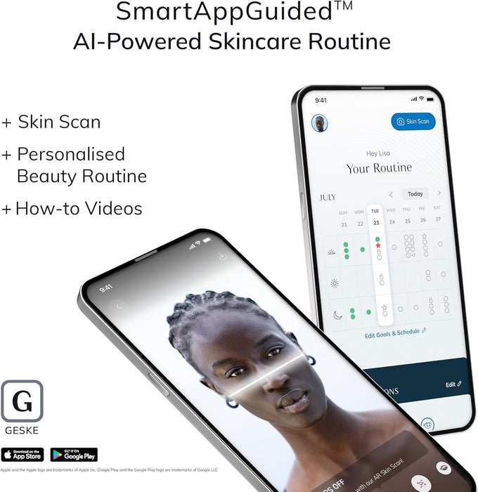 GESKE SMARTAPPGUIDED™ AQUA-STREAM LIMPIADOR FACIAL | 8 IN 1 | GRADO B