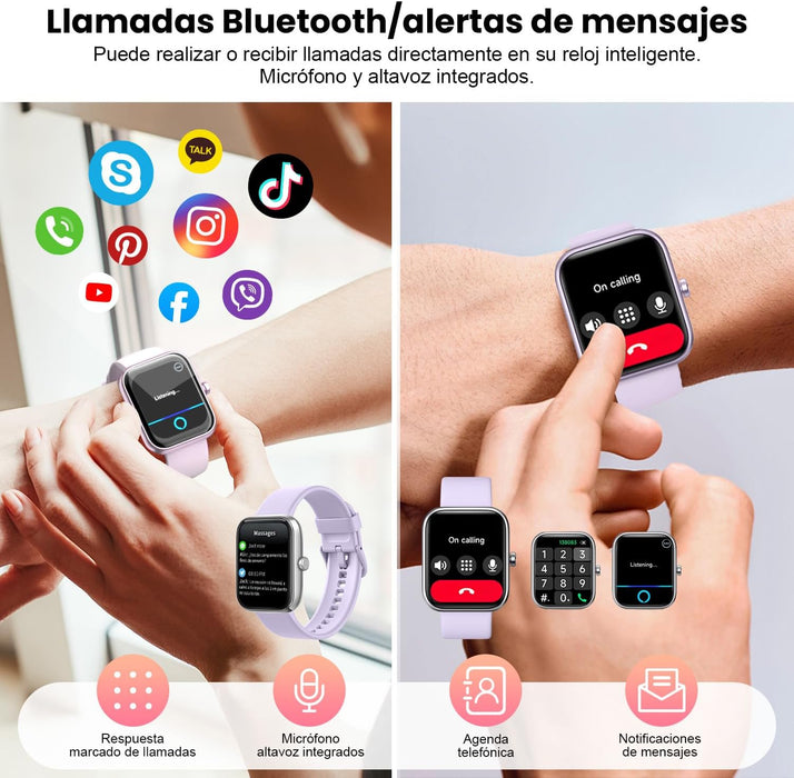 RELOJ INTELIGENTE SMARTWATCH LLAMADAS BLUETOOTH PARA ALEXA GRADO B