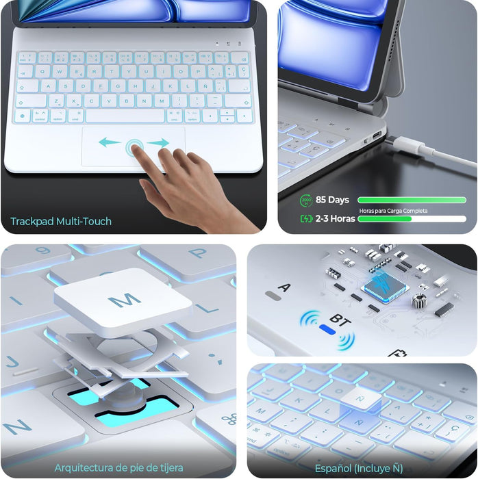 MAGIC KEYBOARD APPLE IPAD AIR E PRO 11 PULGADAS GRADO A
