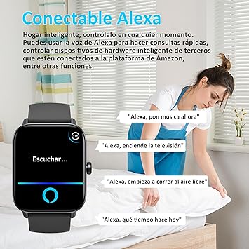 Reloj Smartwatch Reloj Inteligente Bluetooth Llamada Alexa