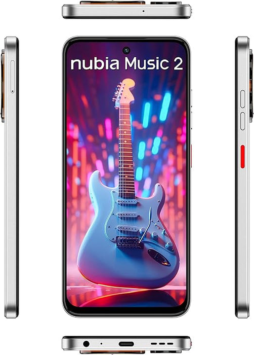 Nubia Smartphone Music 2 Multicolor 6.7 120hz, Triple Bocina Sonido EstÃ©reo 600%+, CÃ¡mara 50mp Y 256gb+8gb Ram (4gb + 4gb DinÃ¡mica), BaterÃ­a 5000mah Pop Art GRADO A