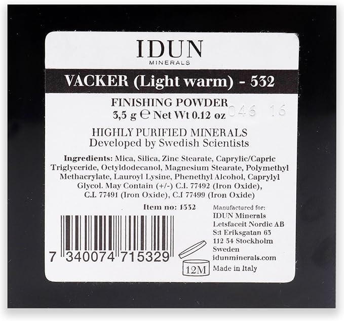 Idun Minerals Idun minerals finishing powder - 532 vacker 0.12 oz GRADO B