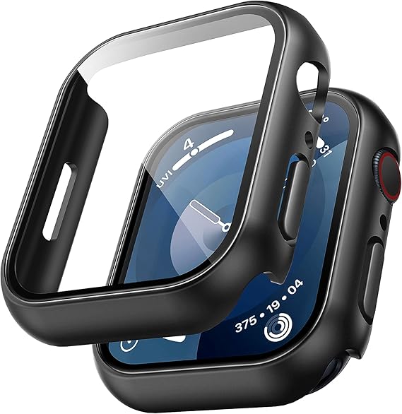 case cristal templado mica para apple watch serie 7 8 45mm 1 GRADO A - TiendaKomet México