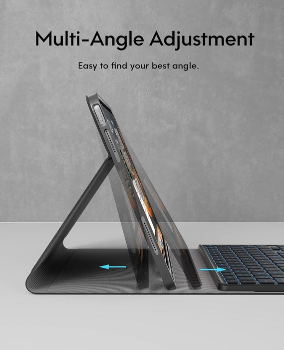Funda Teclado Mouse +lapiz Para iPad Air De 11'' (m2) 2024