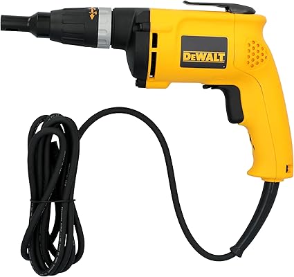 Destornillador De Panel De Yeso Vvr 6amp Dewalt Dw255 Color Amarillo Frecuencia 60 Hz GRADO A