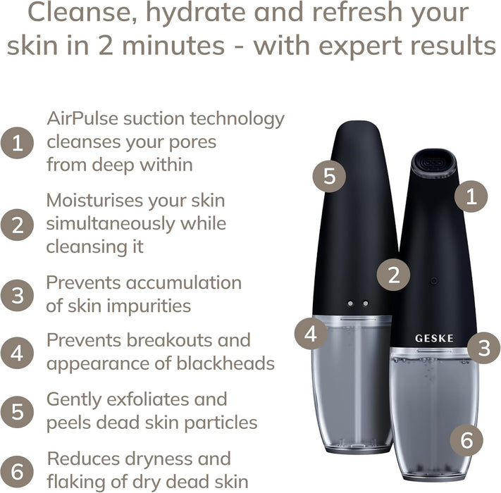 GESKE SMARTAPPGUIDED™ AQUA-STREAM LIMPIADOR FACIAL | 8 IN 1 | GRADO B