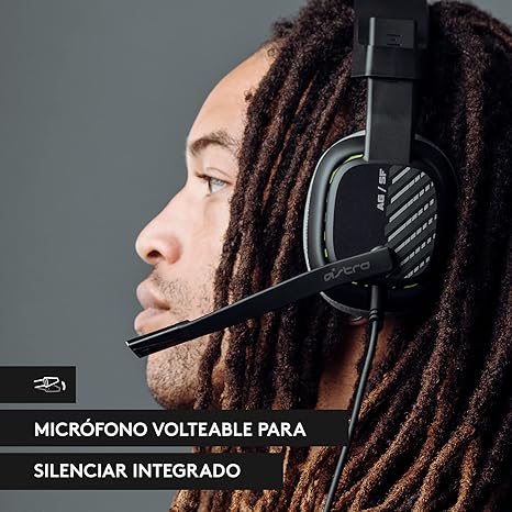 Audífonos Logitech Astro A10 939 002063 Con Micrófono Color Negro Color De La Luz Na GRADO B - TiendaKomet México