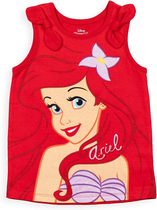 DISNEY CONJUNTO DE CAMISETA GRAFICA SIN MANGAS Y PANTALONES CORTOS DE PRINCESA ARIEL GRADO B