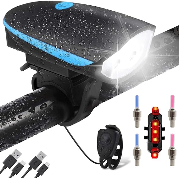 Luz De Bicicleta Recargable Impermeable