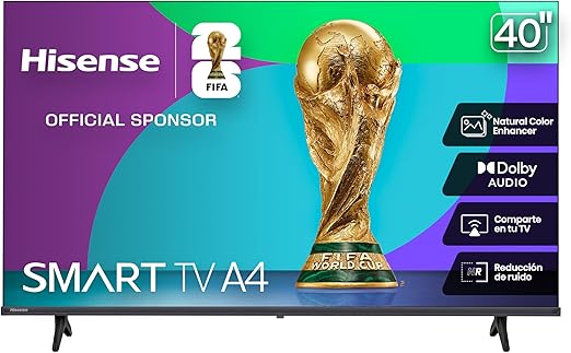 .HISENSE TELEVISION A4N(MODELO 2025) PANTALLA 40 PULGADAS, SMART VIDAA TV FHD, MODO DE JUEGO,DOLBY AUDIO, NOISE REDUCTION  GRADO A