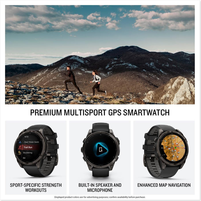 Monitor Garmin FÃ©nix 8 43mm Amoled Safiro Titanio GRADO A