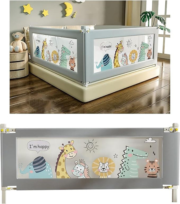 1.9M BARANDAL PARA CAMA AJUSTABLE NIÑOS SEGURIDAD PROTECTOR GRADO B