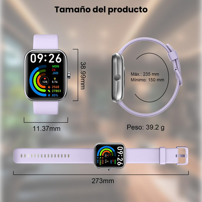 RELOJ INTELIGENTE SMARTWATCH LLAMADAS BLUETOOTH PARA ALEXA GRADO B