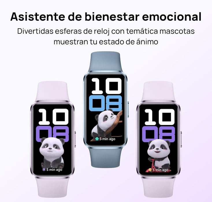 Smartwatch Huawei Band 10 Caja De Aluminio Caja Azul Correa Azul Bisel Azul DiseÃ±o De La Correa FluoroelastÃ³mero