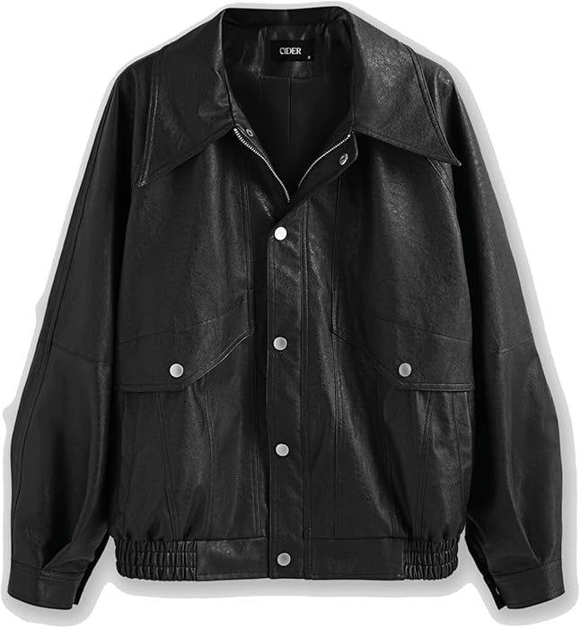 SOBRECAMISA NEGRA VINIPIEL CIDER TALLA XL