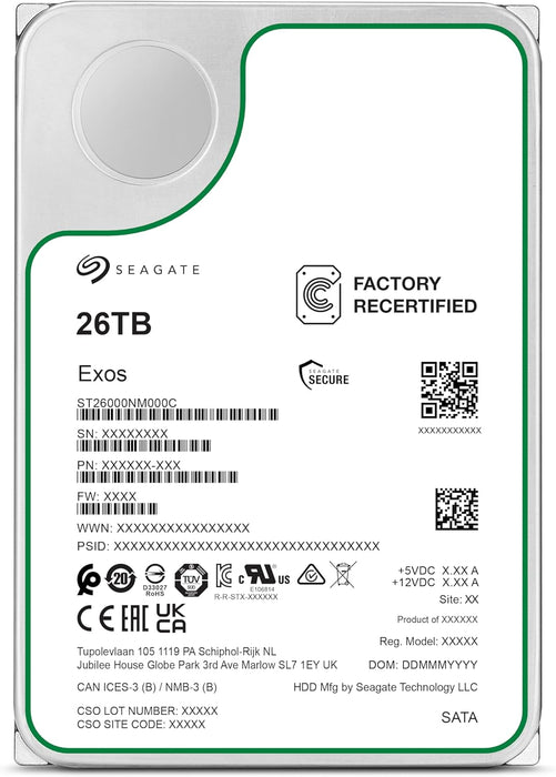 INTERNO SEAGATE DISCO DURO EMPRESARIAL ST26000NM000C 26TB PLATEADO GRADO B