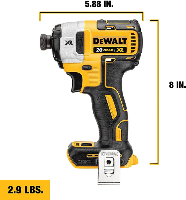 Atornillador De Impacto De 1/4 InalÃ¡mbrico Dewalt Dcf860b Grado A