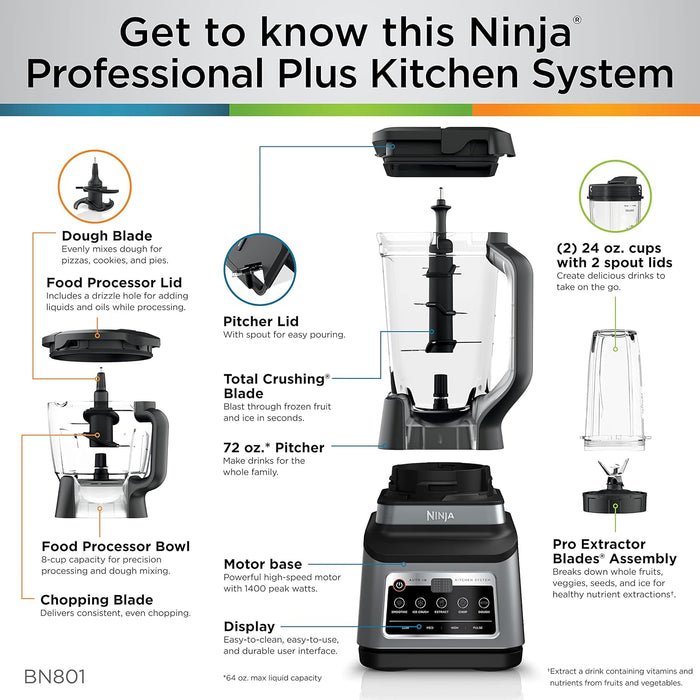 Sistema De Cocina 3 En 1 Con 5 Programas - Ninja Bn801 GRADO B - TiendaKomet México