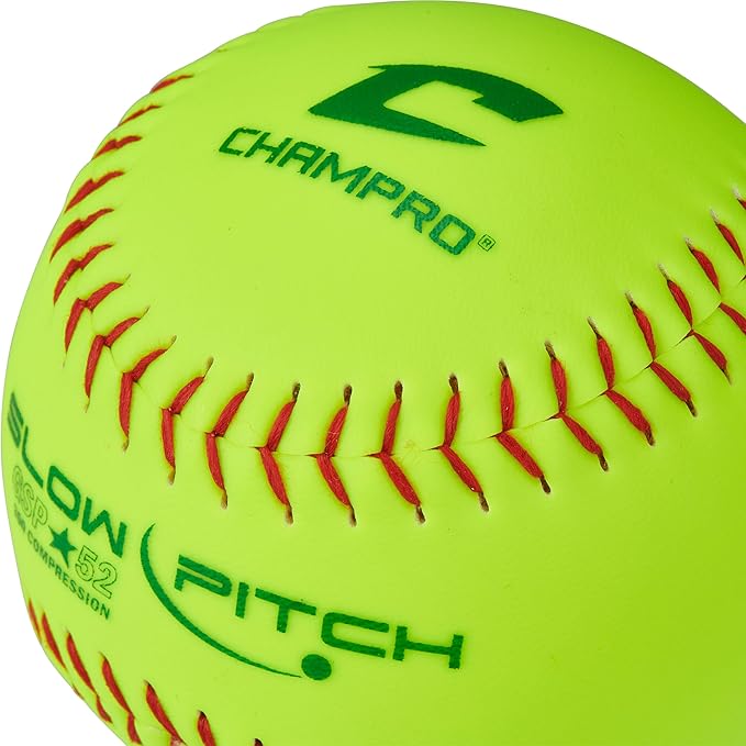 Champro ASA - Softbol de Lanzamiento Lento de 11 Pulgadas, Cubierta Durahide .52 Cor GRADO B
