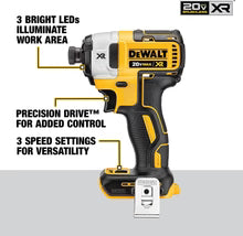 Atornillador De Impacto De 1/4 InalÃ¡mbrico Dewalt Dcf860b Grado A