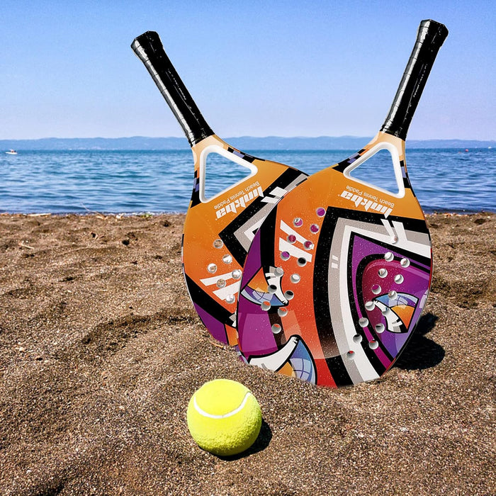 RAQUETA DE TENIS DE PLAYA CON AGARRE ERGONOMICO 6 PIEZAS GRADO B