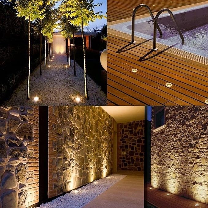 LUZ SUBTERRANEA IMPERMEABLE PARA JARDIN
