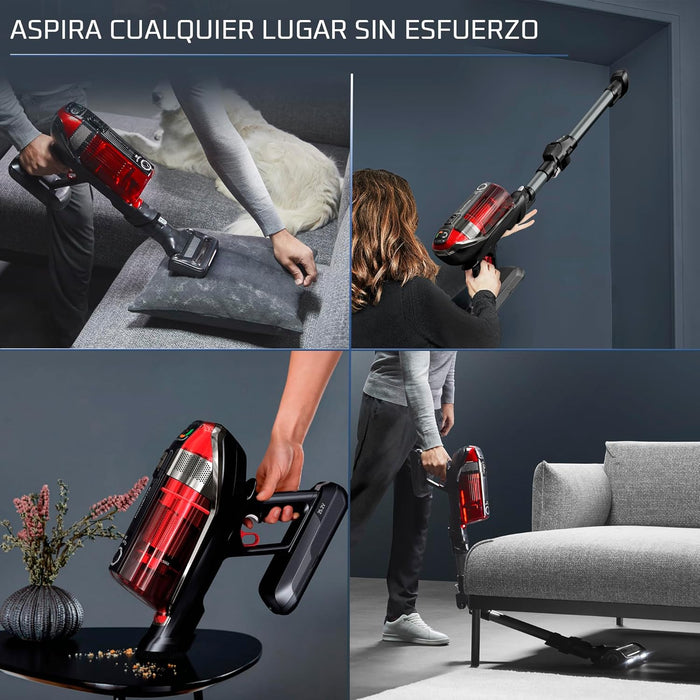 Rowenta Aspiradora X-Force Flex 12.60 inalámbrica para Auto y Pelo de Mascota, Contenedor de Polvo, tecnología Flex, detección automática de Piso, hasta 45 Min de Tiempo de Funcionamiento, RH98A2U1 GRADO B