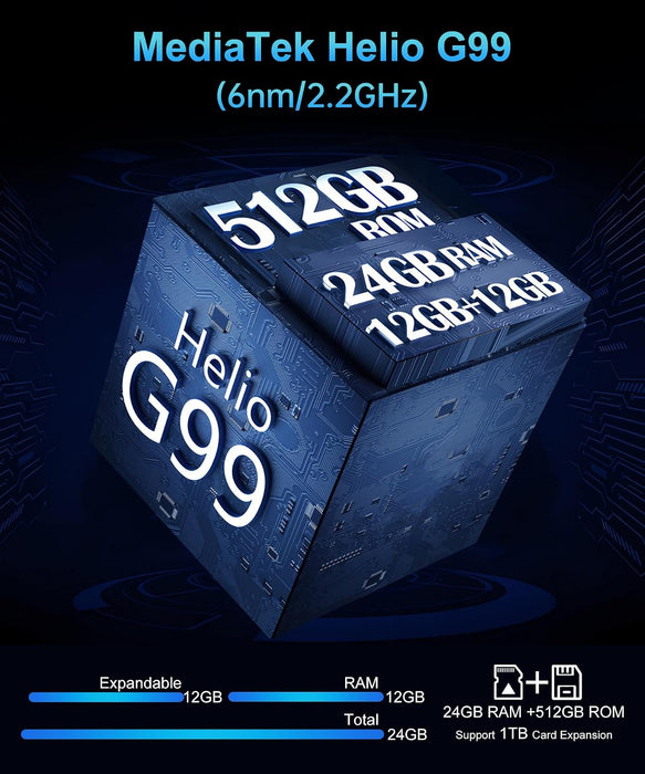 Smartphone Robusto 8849 Tank 2 Pro (Proyector Integrado, 24GB+512GB, Batería 23800mAh) | Grado A